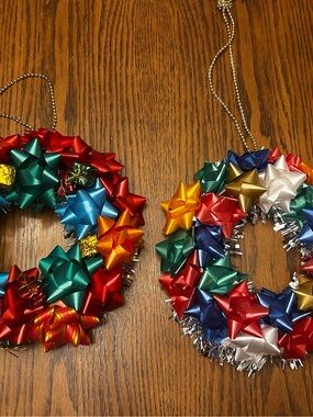 Handmade bow wreaths